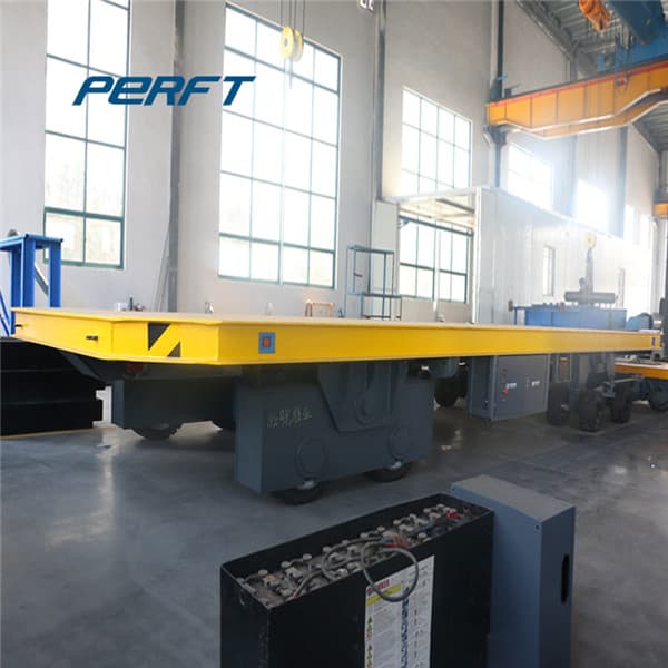 80T Electric Flat Cart For Steel Rolls Warehouse